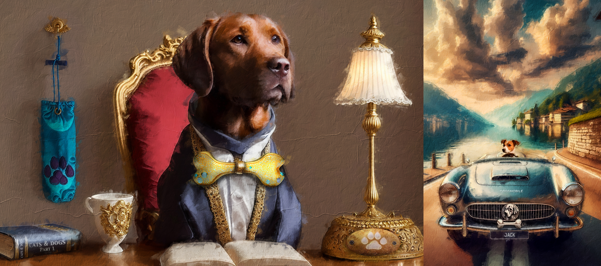 Dog Gang (TM) Fine Digital Art - samples